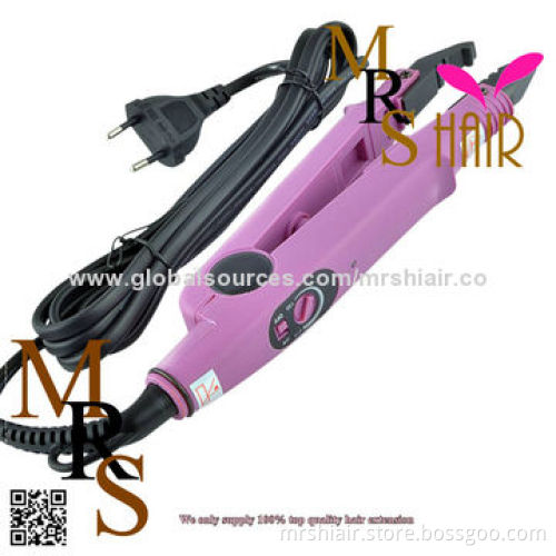 Loof fusion hair extension iron, adjustable temperature connector professional salon model